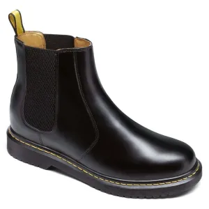 7 CM / 2.76 Inches - CMR CHAMARIPA Elevator Chelsea Boots - Height Increasing Chelsea Boots - Black Leather Chelsea Men's Taller Boots