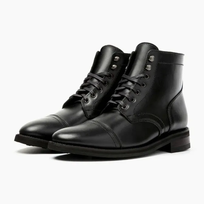 7 CM/2.76 Inches CMR CHAMARIPA Handcrafted Black Hidden High Heel Boots - Elevate Your Presence with 2.76 Inches of Customized Luxury