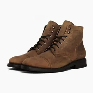 7 CM/2.76 Inches CMR CHAMARIPA Handcrafted Brown Height Increasing Boots - Elevate Your Style with 2.76 Inches of Personalized Luxury