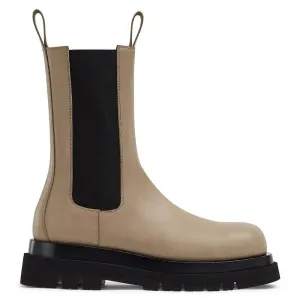 7CM / 2.76 Inches - CMR CHAMARIPA Women's Elevator Shoes - Cane Sugar High Heel Boots For Women - Leather Chelsea Boots