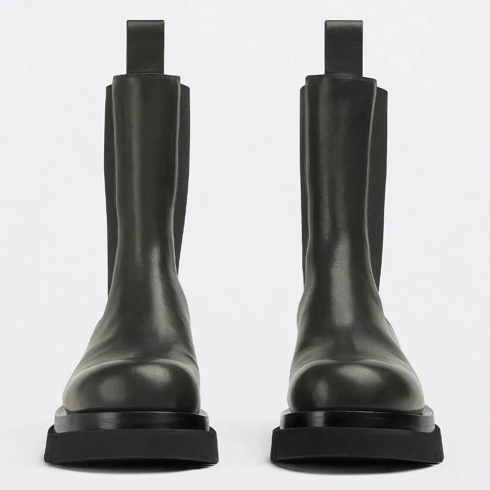 7CM / 2.76 Inches - CMR CHAMARIPA Women's Elevator Shoes - High Heel Boots For Women - Black Leather Chelsea Boots
