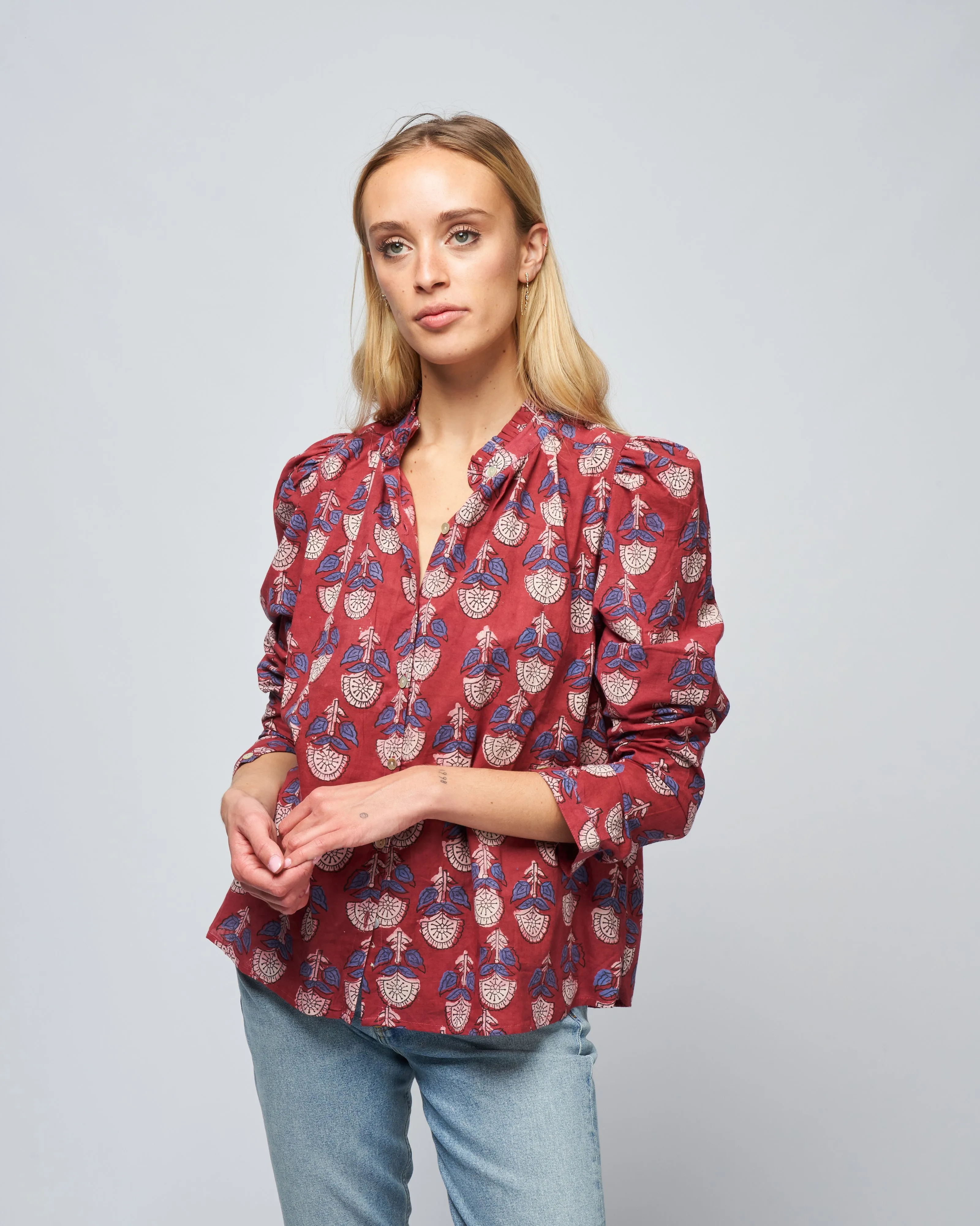 annabel mauve shirt - pink mauve