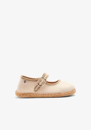 Beige Balllerina Style Espadrilles