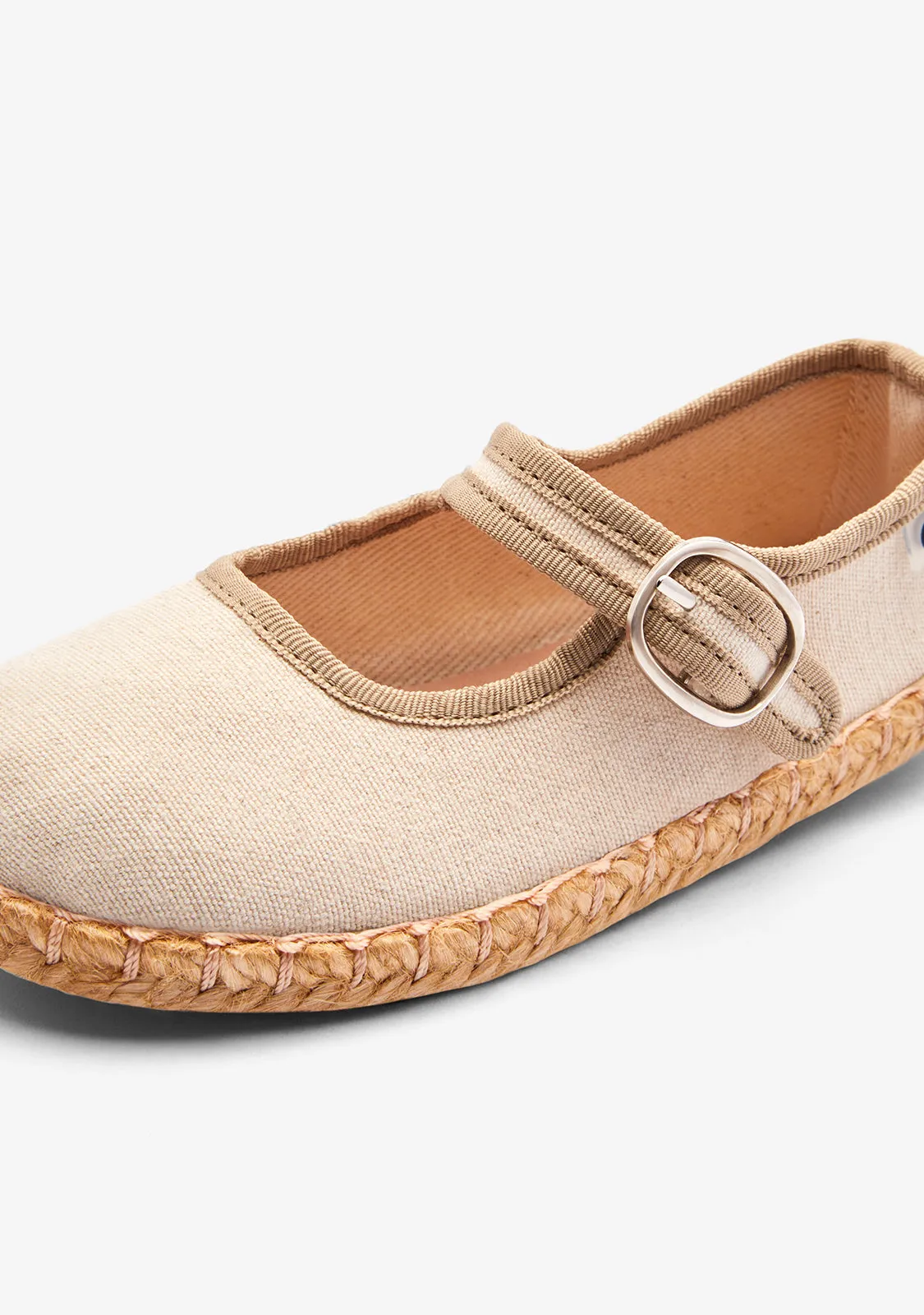 Beige Balllerina Style Espadrilles