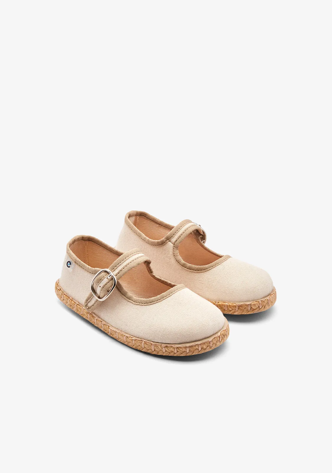 Beige Balllerina Style Espadrilles