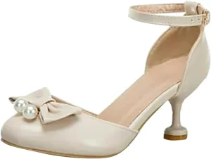 Big Kids Girl Summer Sandals Low Heel Dress Shoes Wedding Party Closed Toe Bow Tie High Heels Toddler Dress Shoes