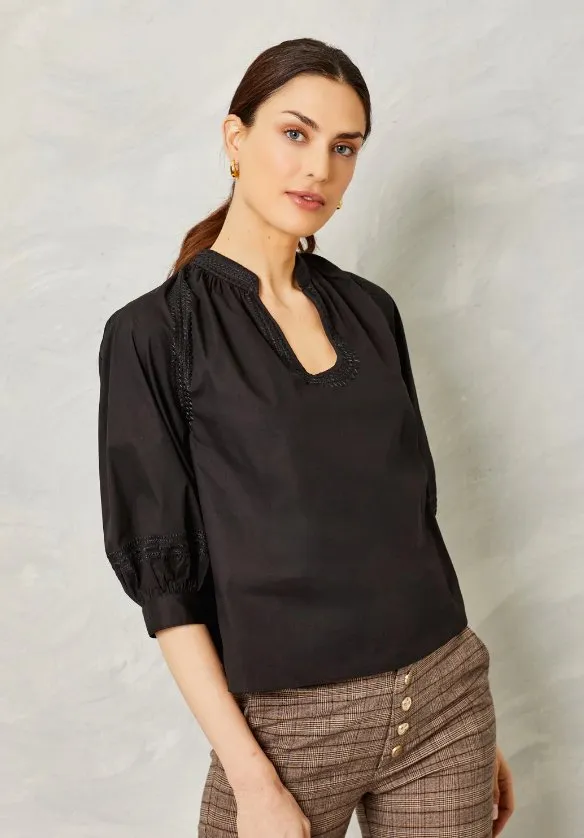 Black Eleanor Top (Final Sale)