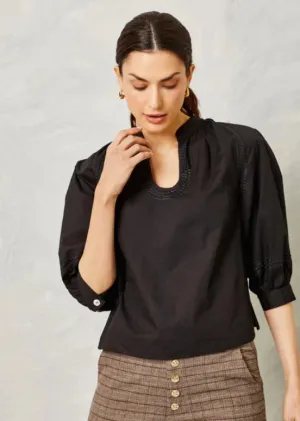 Black Eleanor Top (Final Sale)
