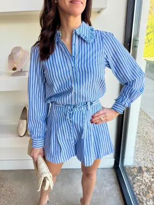 Blue/White Pippa Top