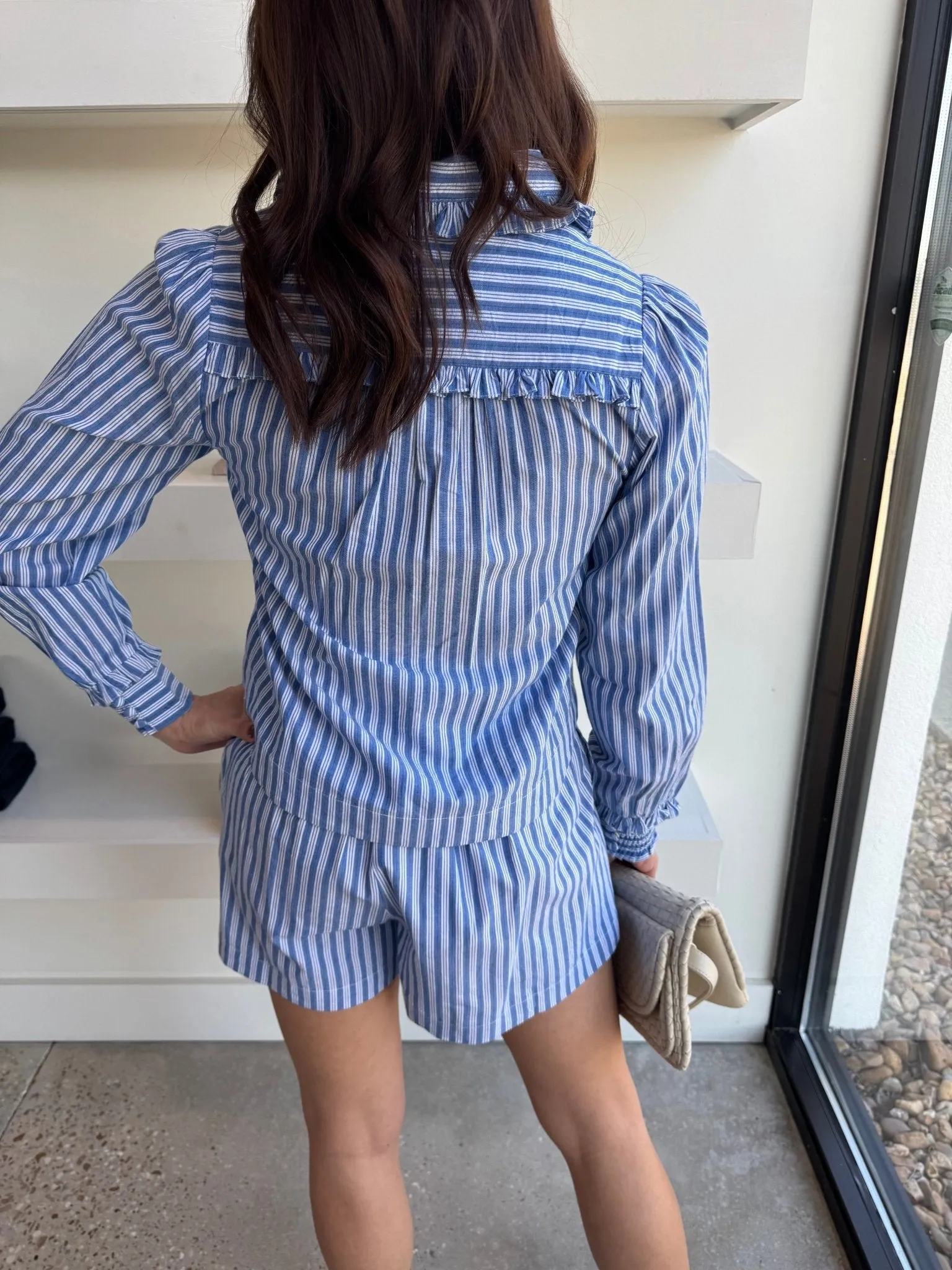 Blue/White Pippa Top