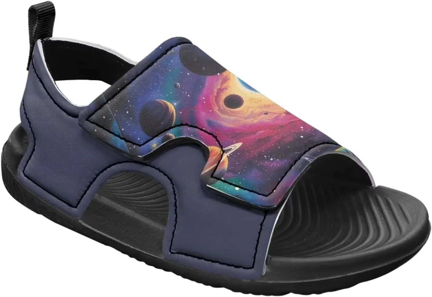 Boys Flame Sandals Kids Open Toe Outdoor Hiking Sandals Lightweight Athletic Beach Water Sport Shoes Adjustable
