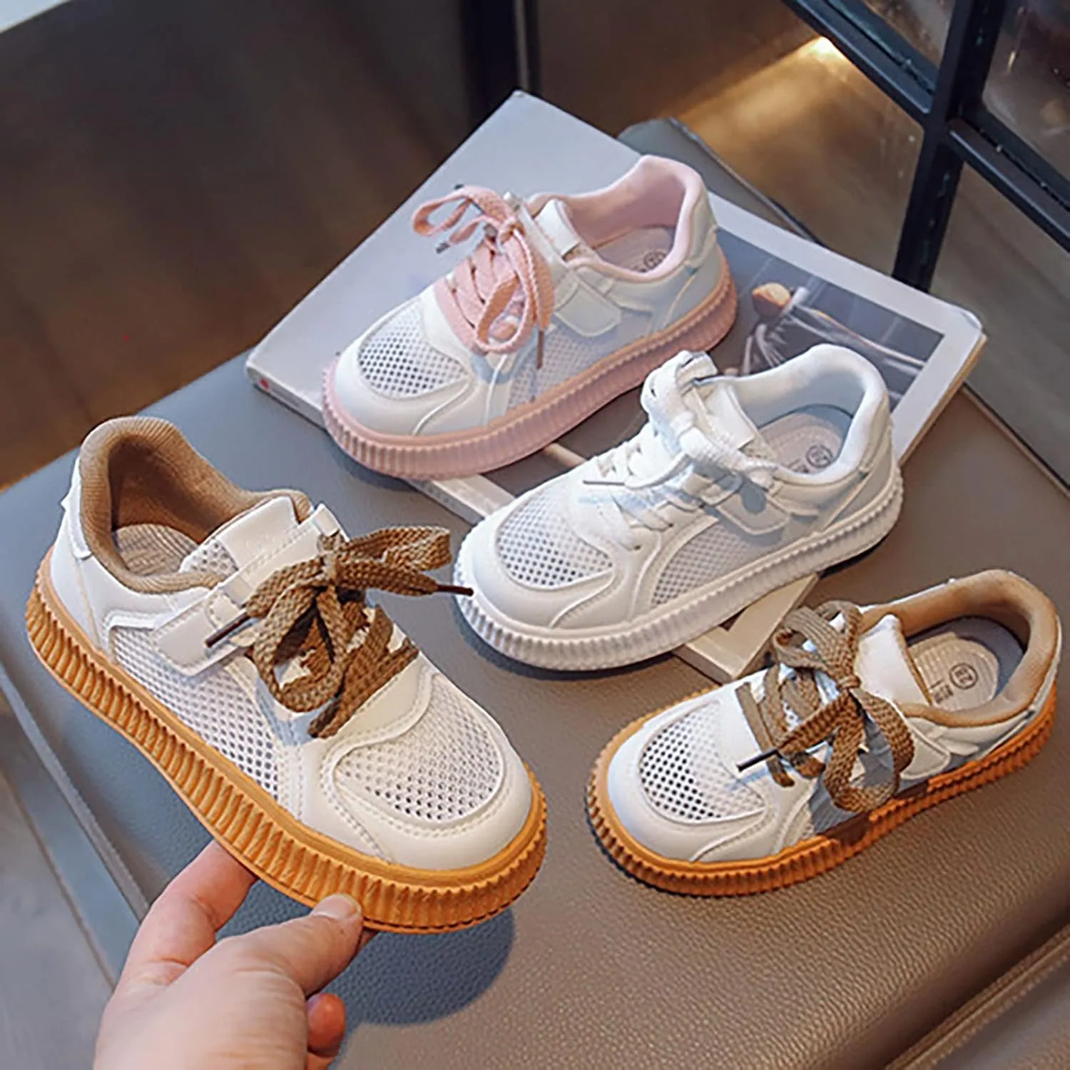 Boys Girls Sneakers Kids Shoes Lightweight Breathable Athletic Running Tennis Shoes for Toddler/Little Kid/Big Kid