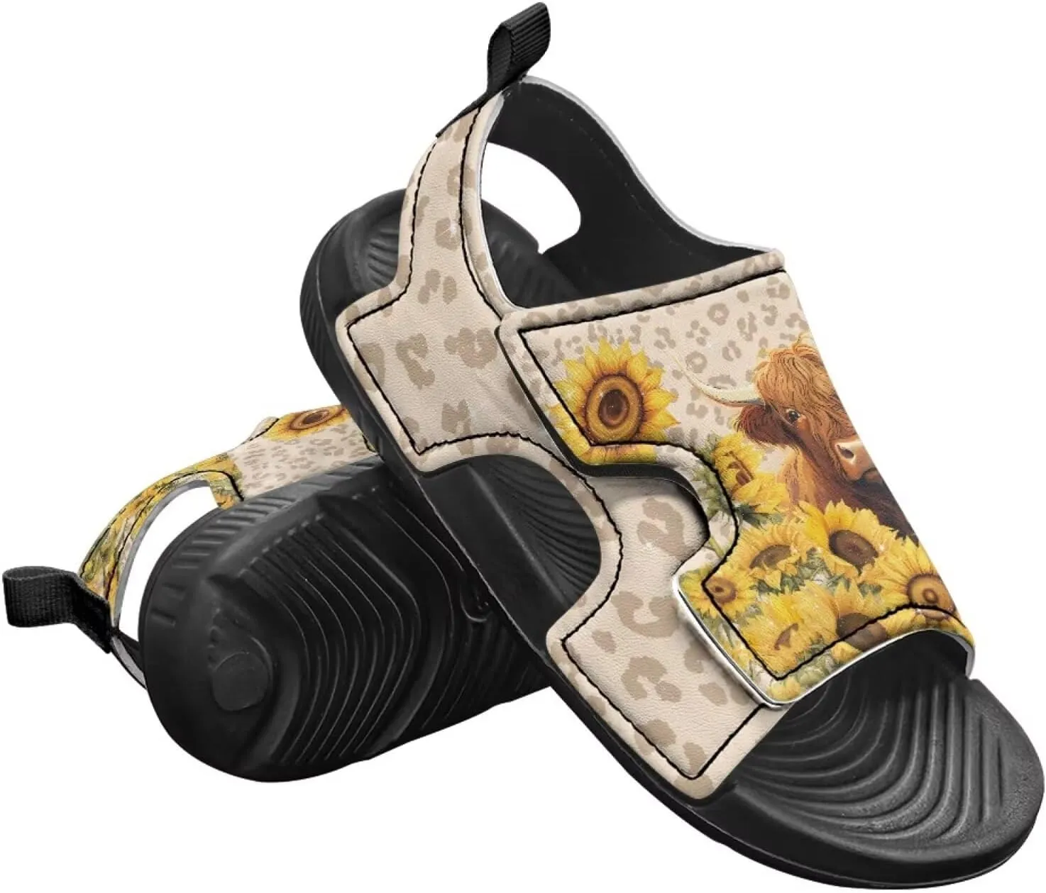 Boys Horse Summer Kids Open Toe Sport Outdoor Athletic Sandals Quick Dry Water Pool Shoes Adjustable