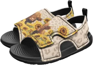 Boys Horse Summer Kids Open Toe Sport Outdoor Athletic Sandals Quick Dry Water Pool Shoes Adjustable