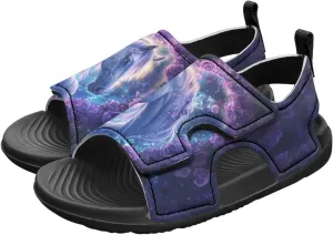 Boys Horse Summer Kids Open Toe Sport Outdoor Athletic Sandals Quick Dry Water Pool Shoes Adjustable