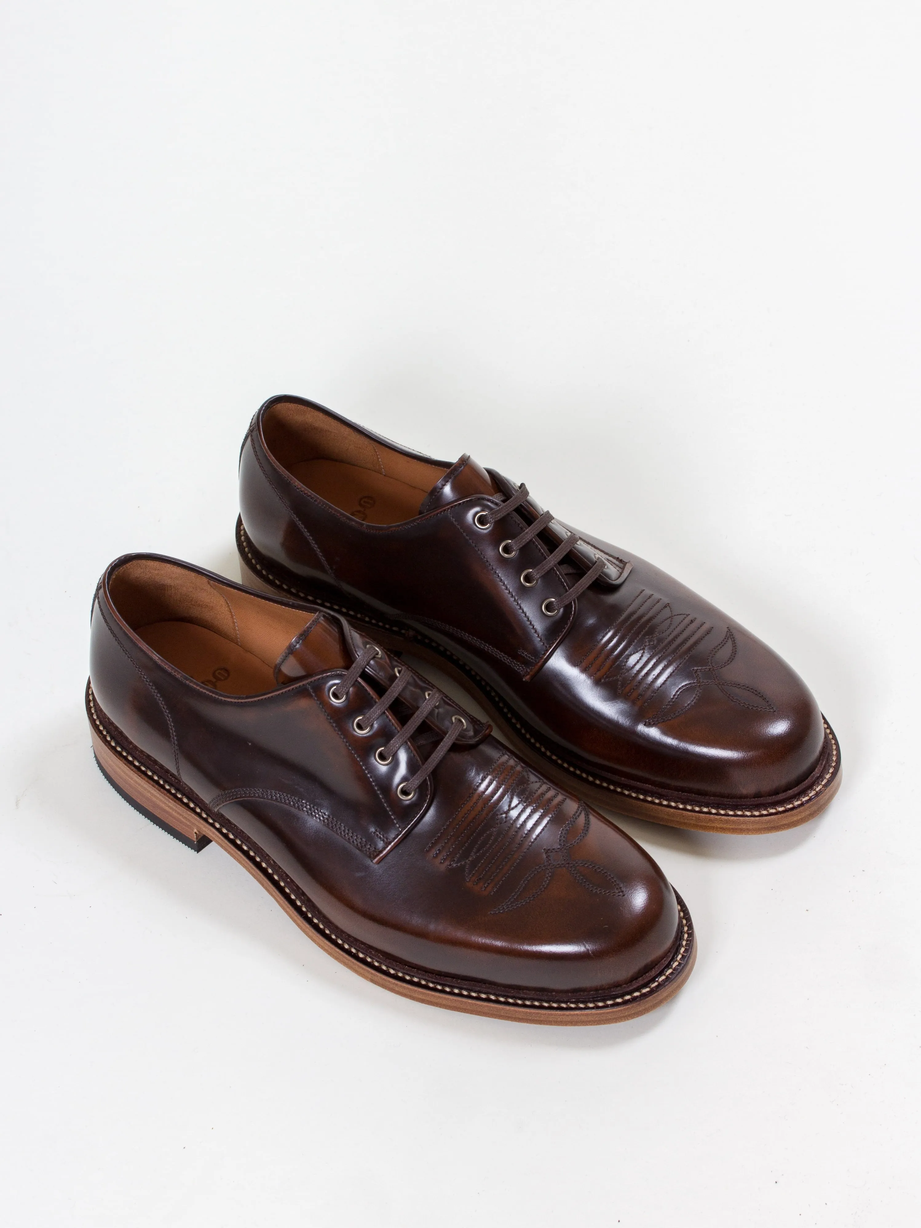 Bright Shoemakers, Western Derby, Cognac Highshine