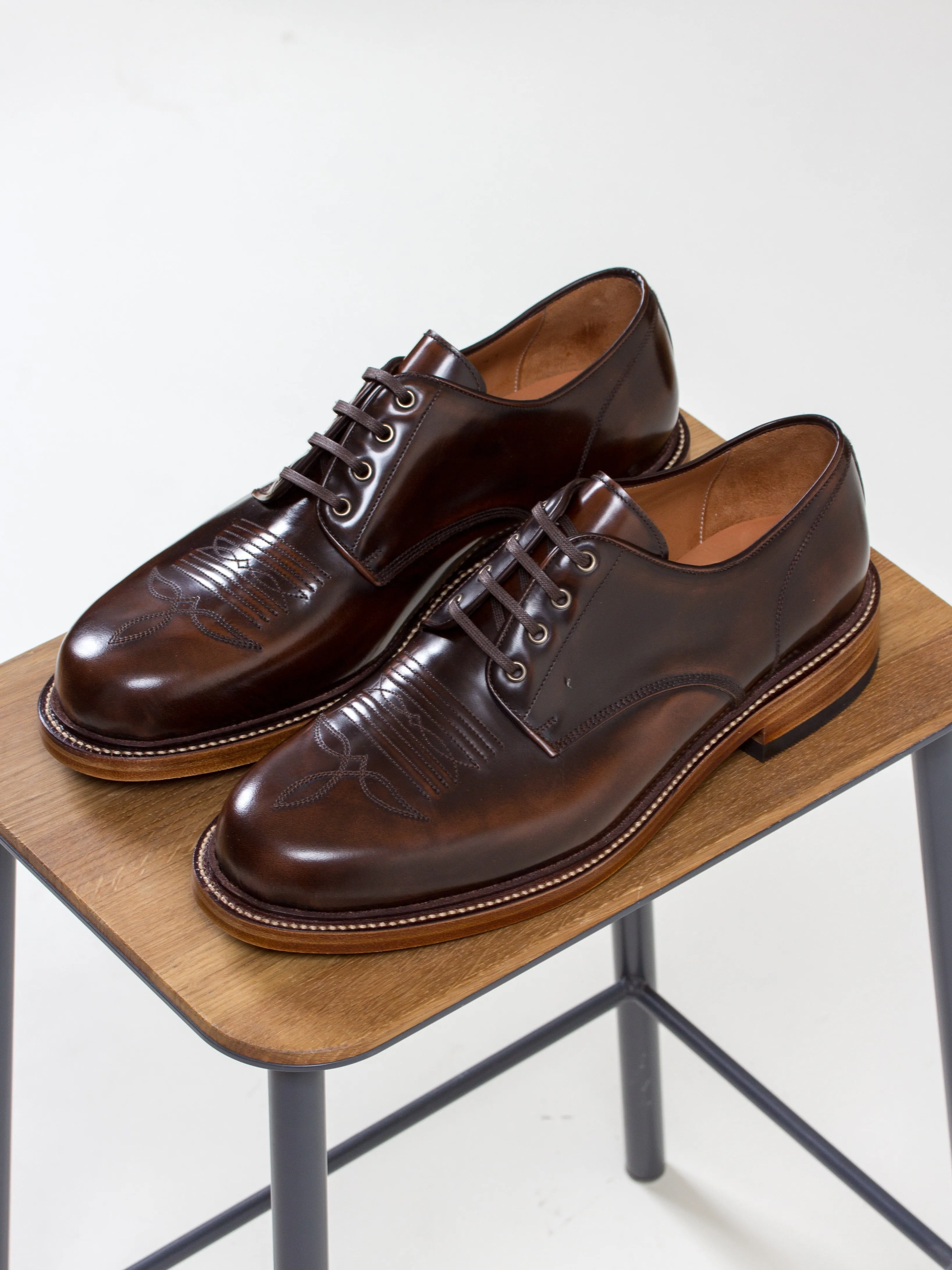 Bright Shoemakers, Western Derby, Cognac Highshine