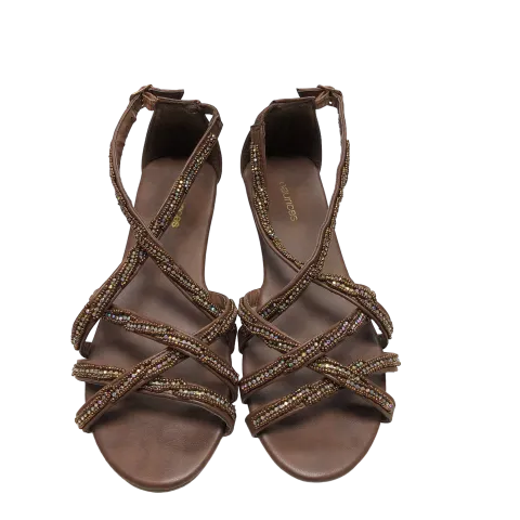 Brown Sandals Flats Maurices, Size 7