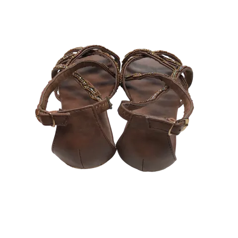 Brown Sandals Flats Maurices, Size 7