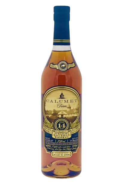 Calumet Farm 14 Year Old Single Rack Black Kentucky Straight Bourbon Whiskey 750 ML