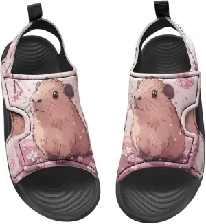 Cat Sport Sandals for Girls,Cute Rainbow Water Shoes Summer Outdoor Athletic Hiking Beach Sandals for Toddler/Little/Big Kids