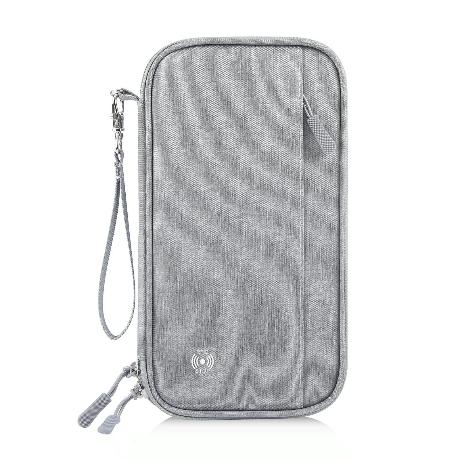 Clutch Bag For Passports Cards & Documents Grey