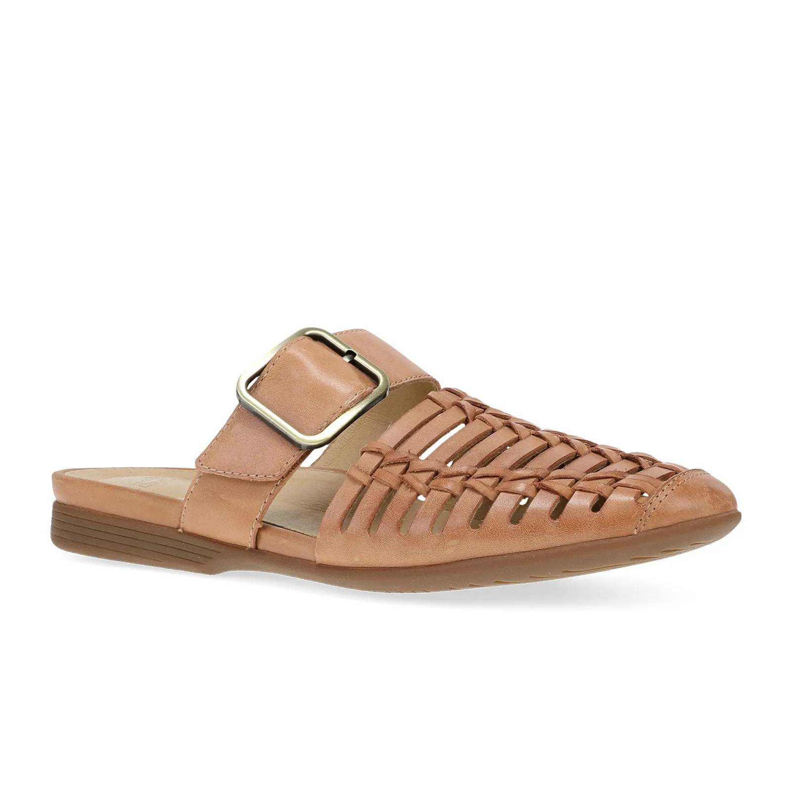 Dansko Leilani Flat (Women) - Light Tan Burnished Nappa