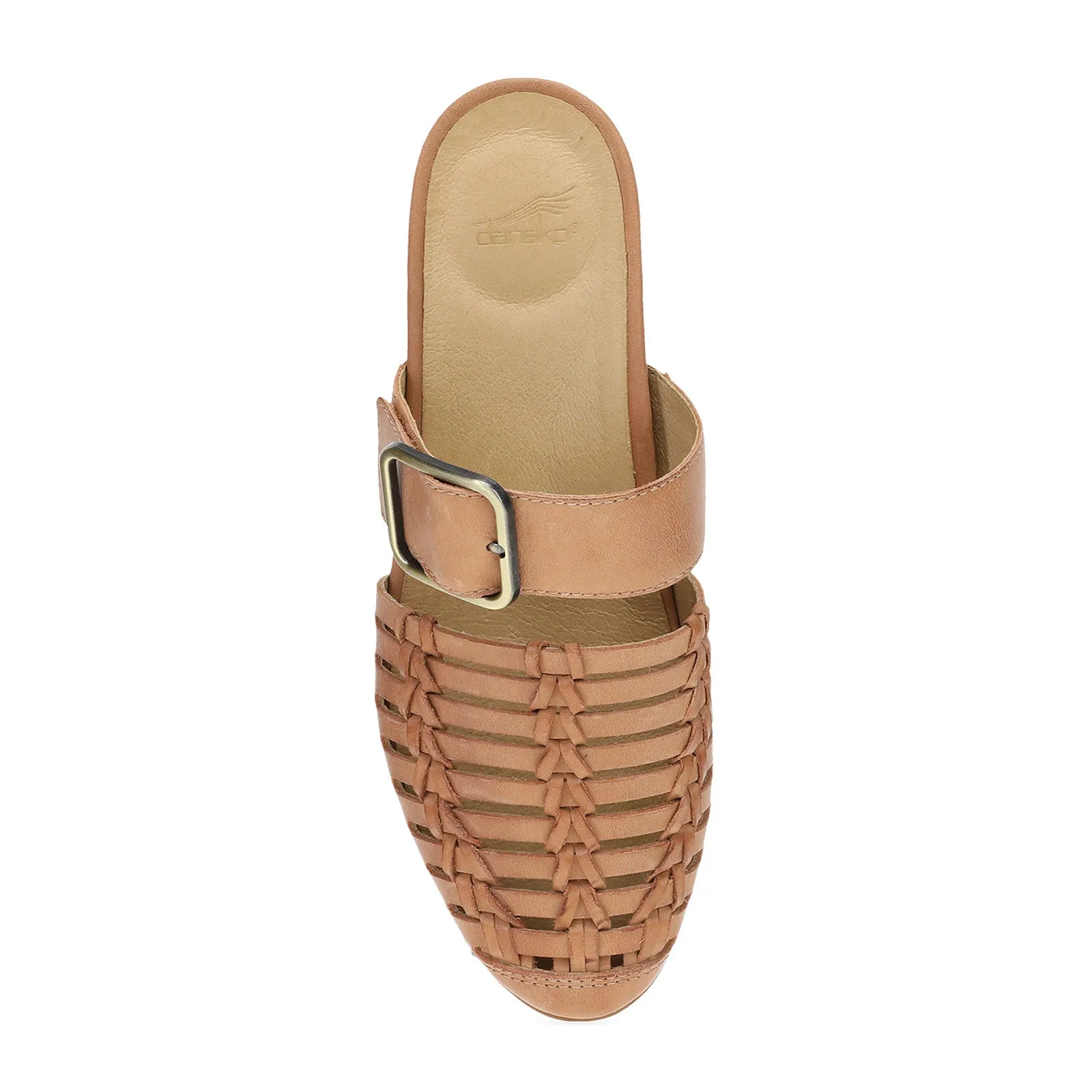 Dansko Leilani Flat (Women) - Light Tan Burnished Nappa