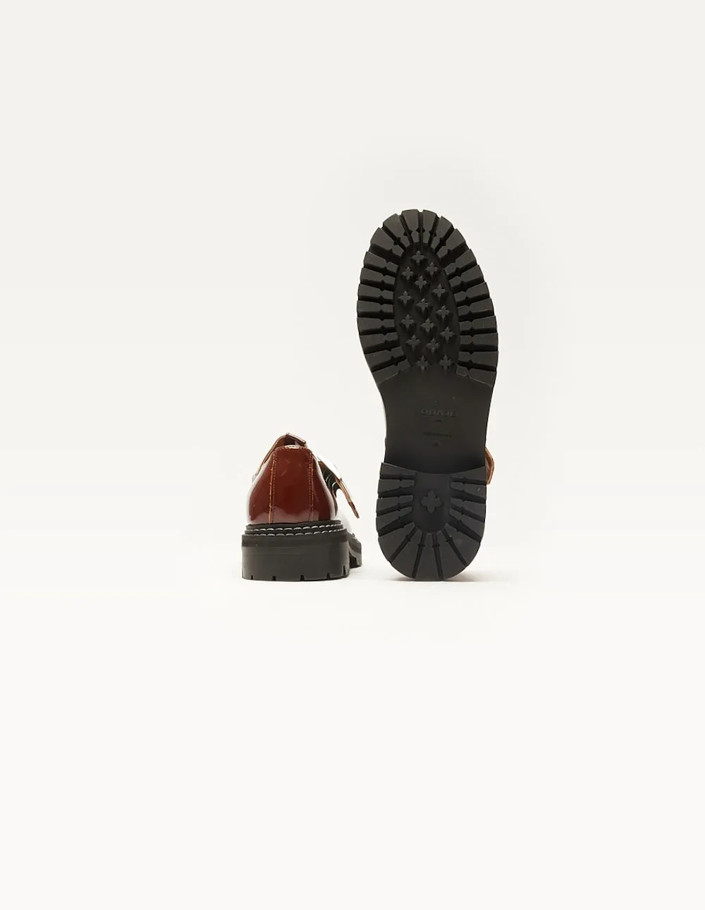 Derbies Romane - Cuir verni noisette