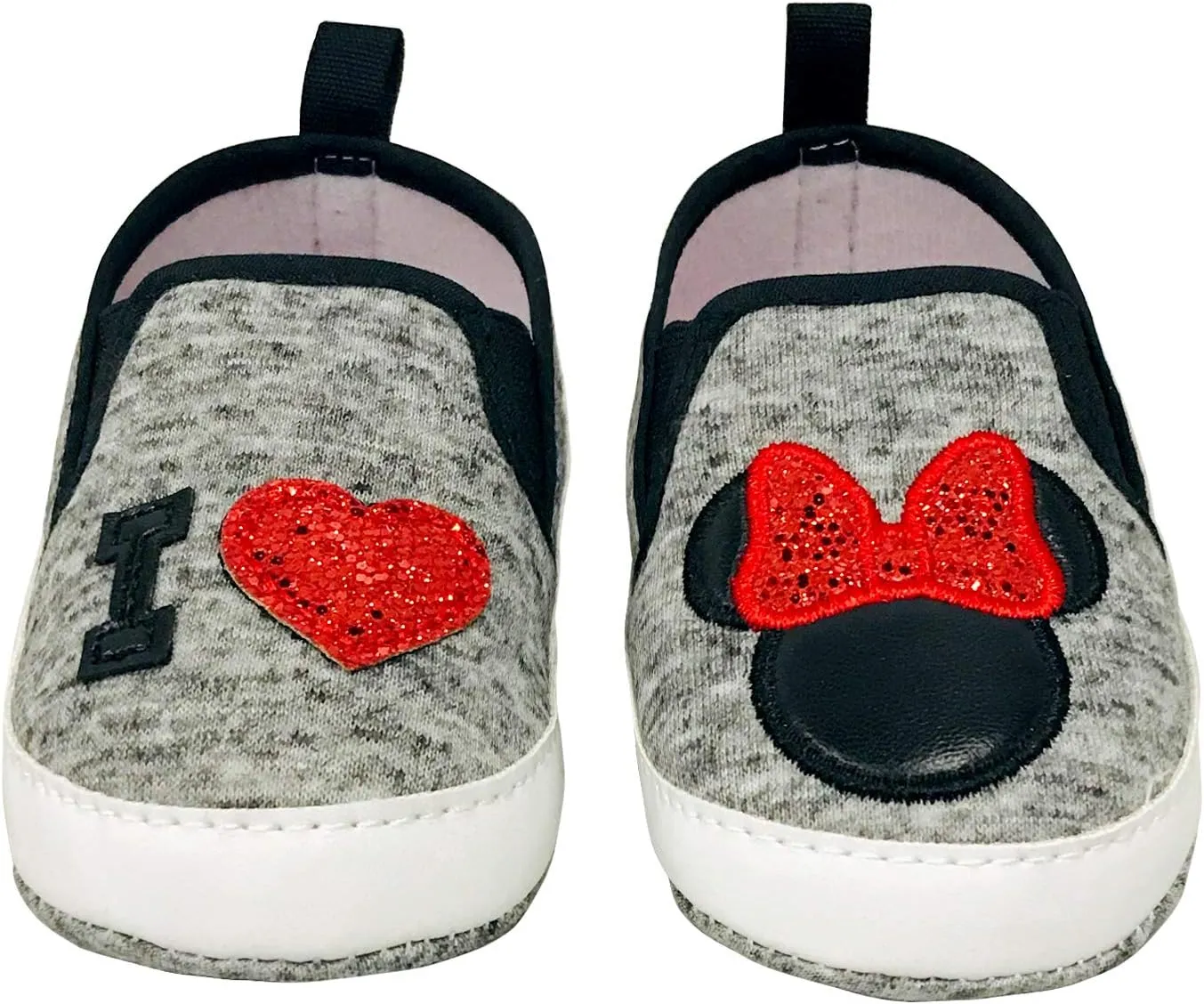 Disney Minnie Mouse Red and Black Infant Shoes - Size Months