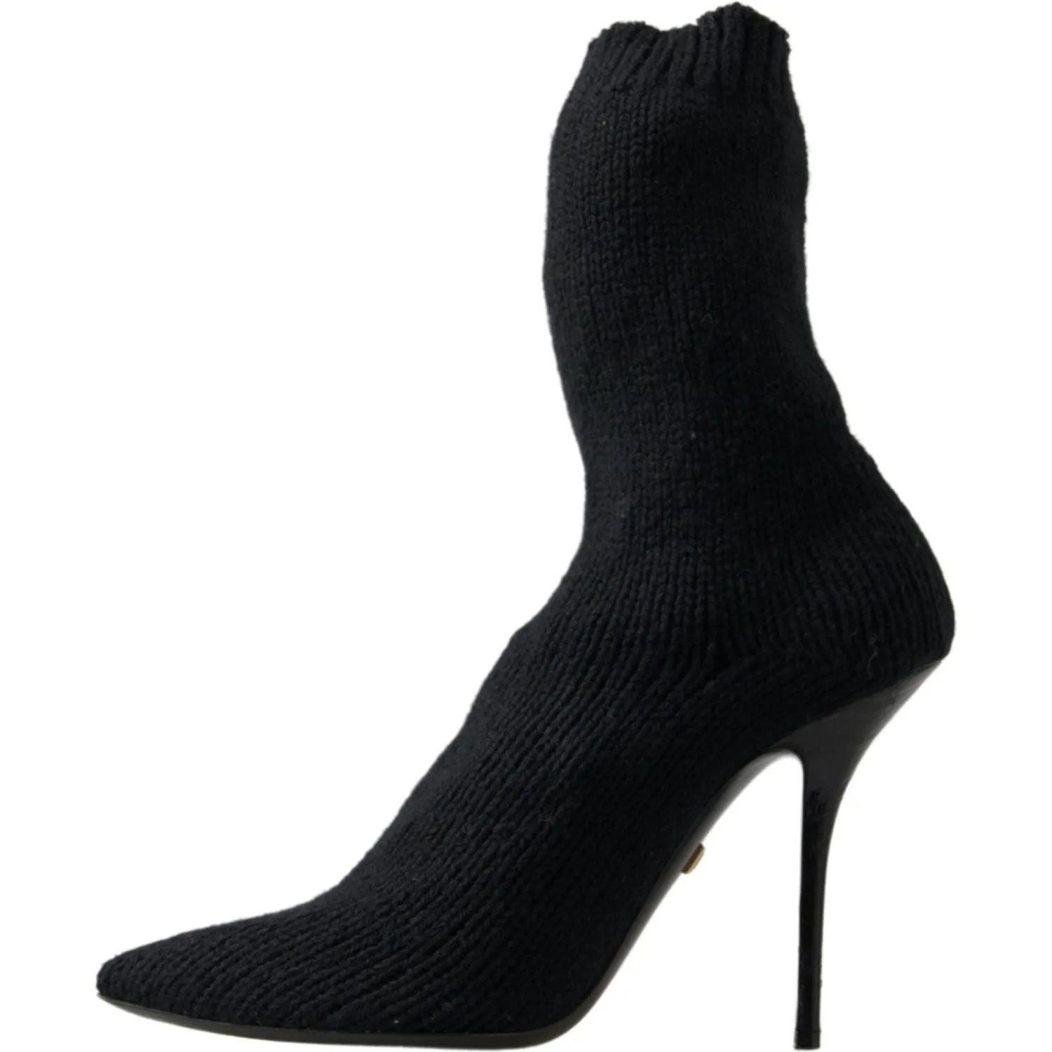 Dolce & Gabbana Elegant Black Viscose Mid-Calf Boots