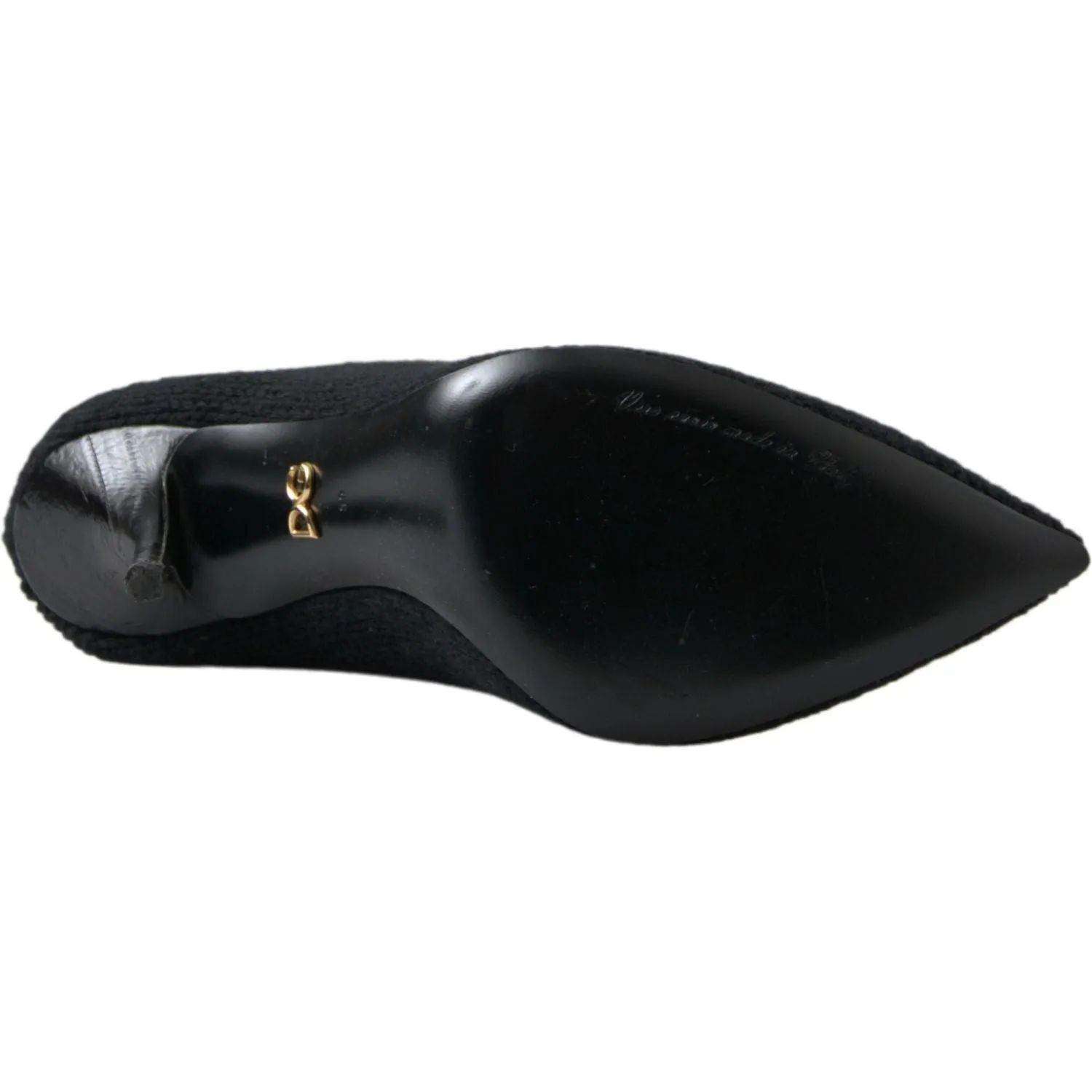 Dolce & Gabbana Elegant Black Viscose Mid-Calf Boots