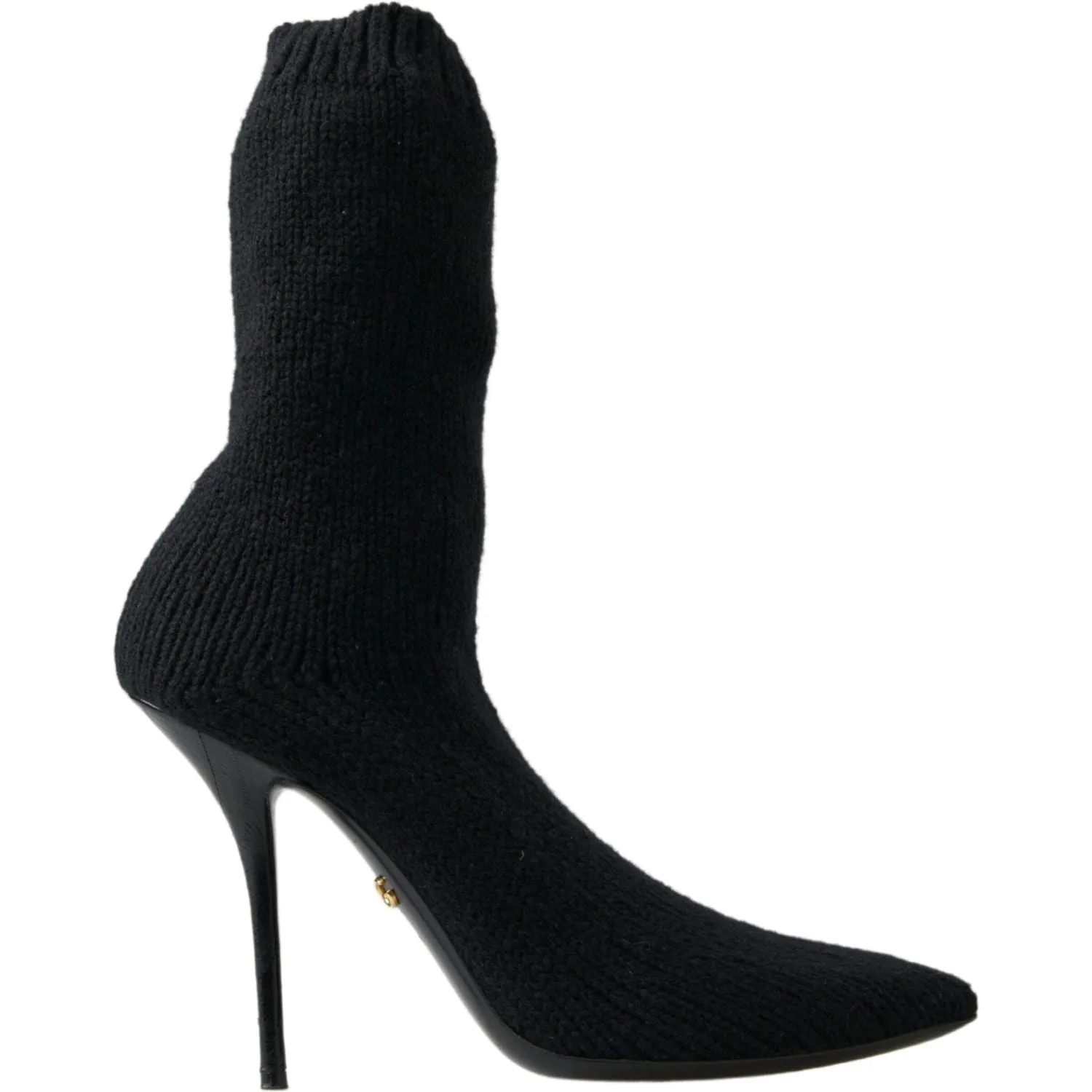 Dolce & Gabbana Elegant Black Viscose Mid-Calf Boots