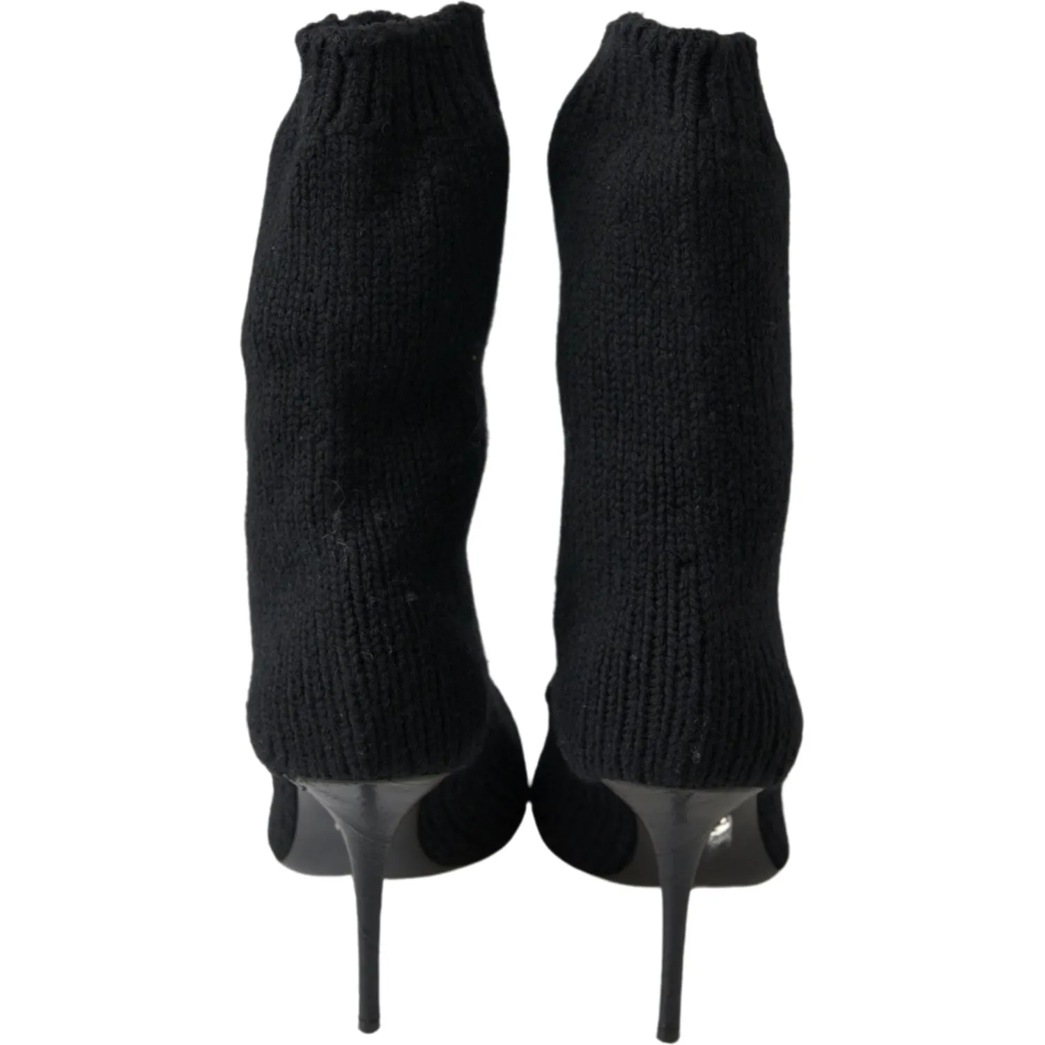 Dolce & Gabbana Elegant Black Viscose Mid-Calf Boots