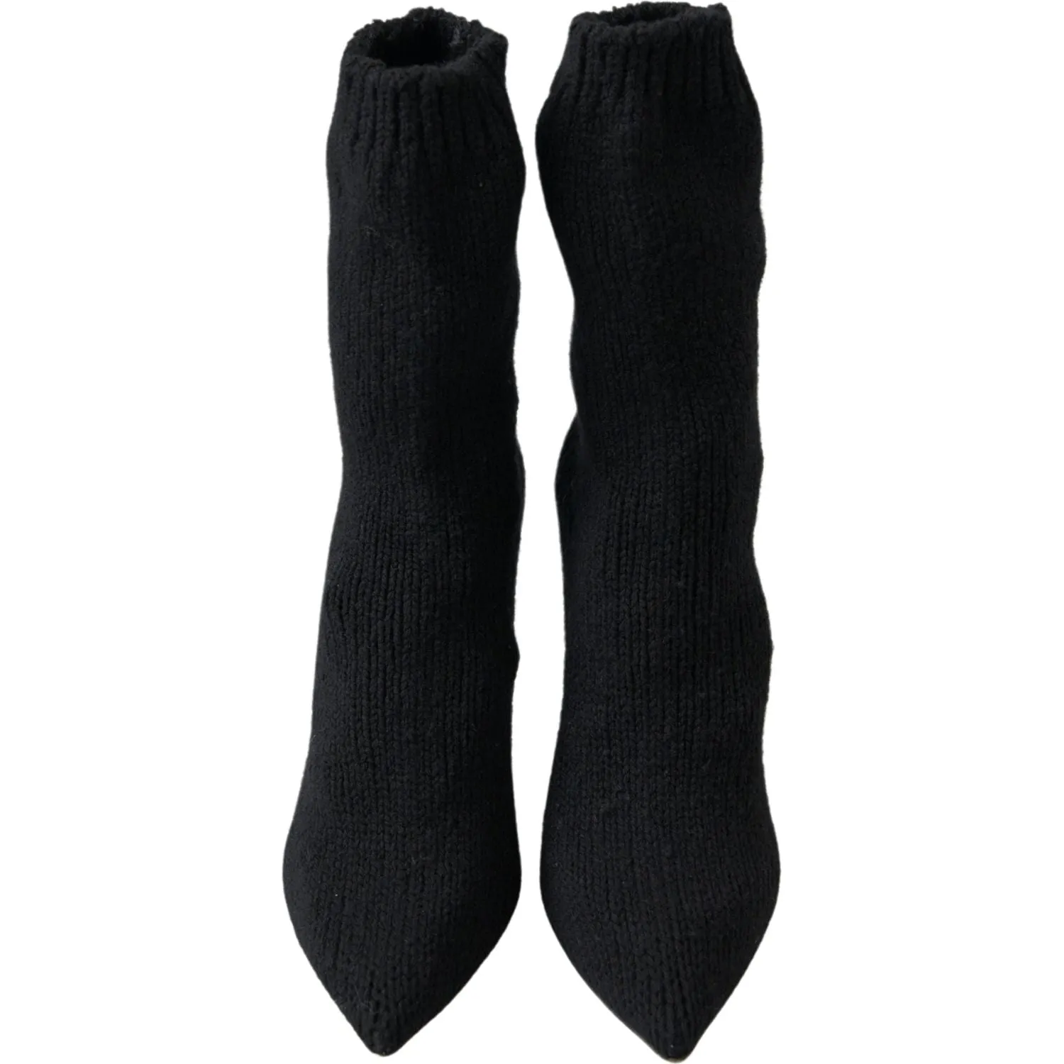 Dolce & Gabbana Elegant Black Viscose Mid-Calf Boots
