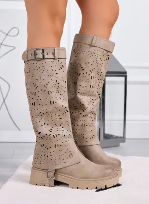 DOROTHY - Mud 2-in-1 Perforated Boots with Removable Shaft