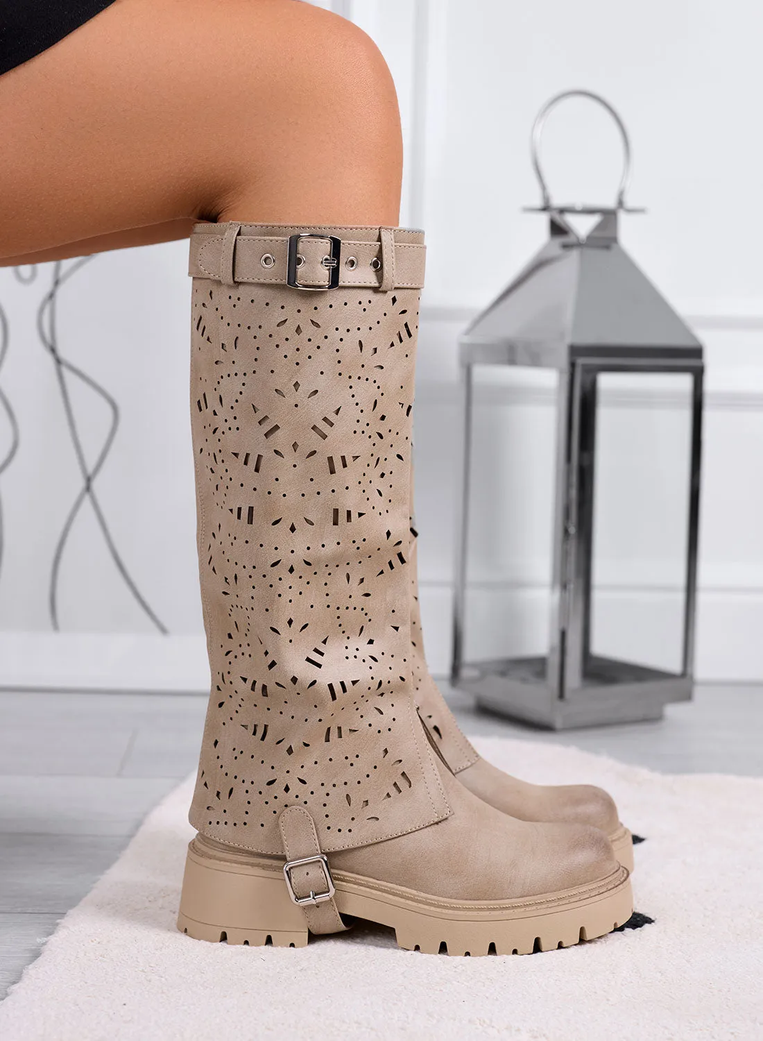 DOROTHY - Mud 2-in-1 Perforated Boots with Removable Shaft