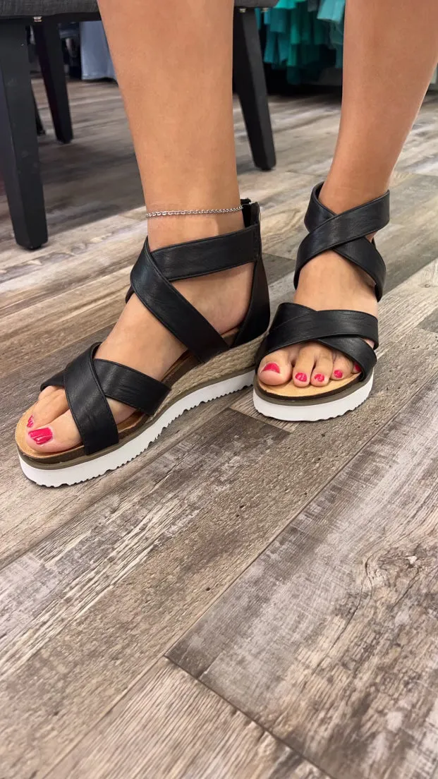 Double Dutch Wedge Sandal