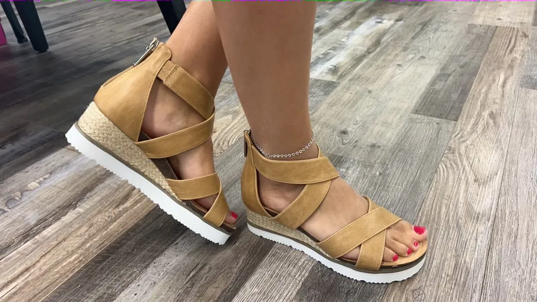 Double Dutch Wedge Sandal