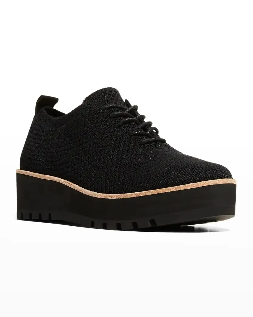 Eddy Knit Platform Oxford