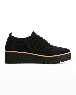 Eddy Knit Platform Oxford
