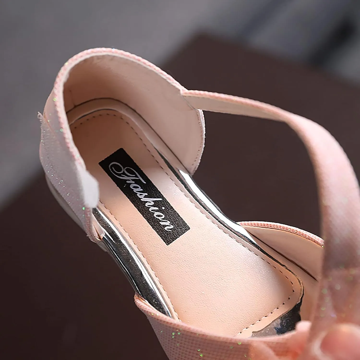 EnJoCho Sport Shoes for Kids Girls Rhinestone Flower Shoes Low Heel Princess Shoes Flower Wedding Party Dress Pump Shoes