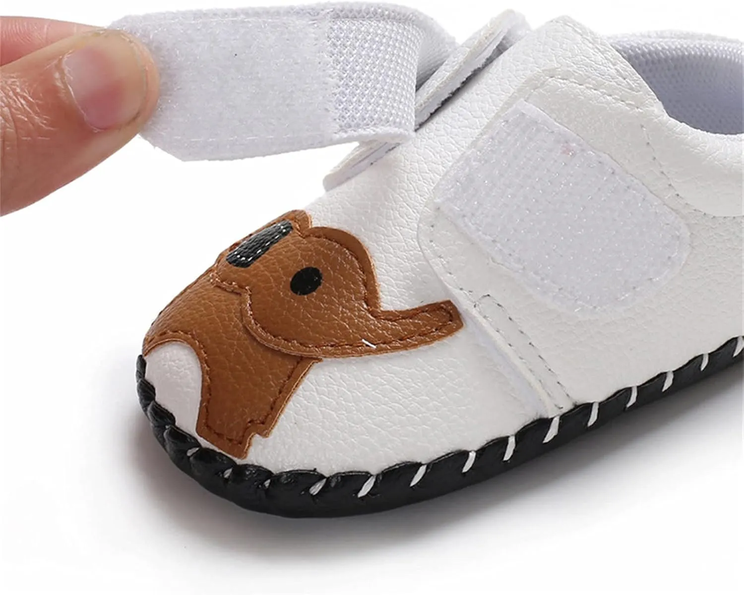 EnJoCho Toddler Baby Cartoon Elephant Rubber Soft Anti-Slip Baby Walking Shoes First Walker Crib Dress Shoes Prewalker