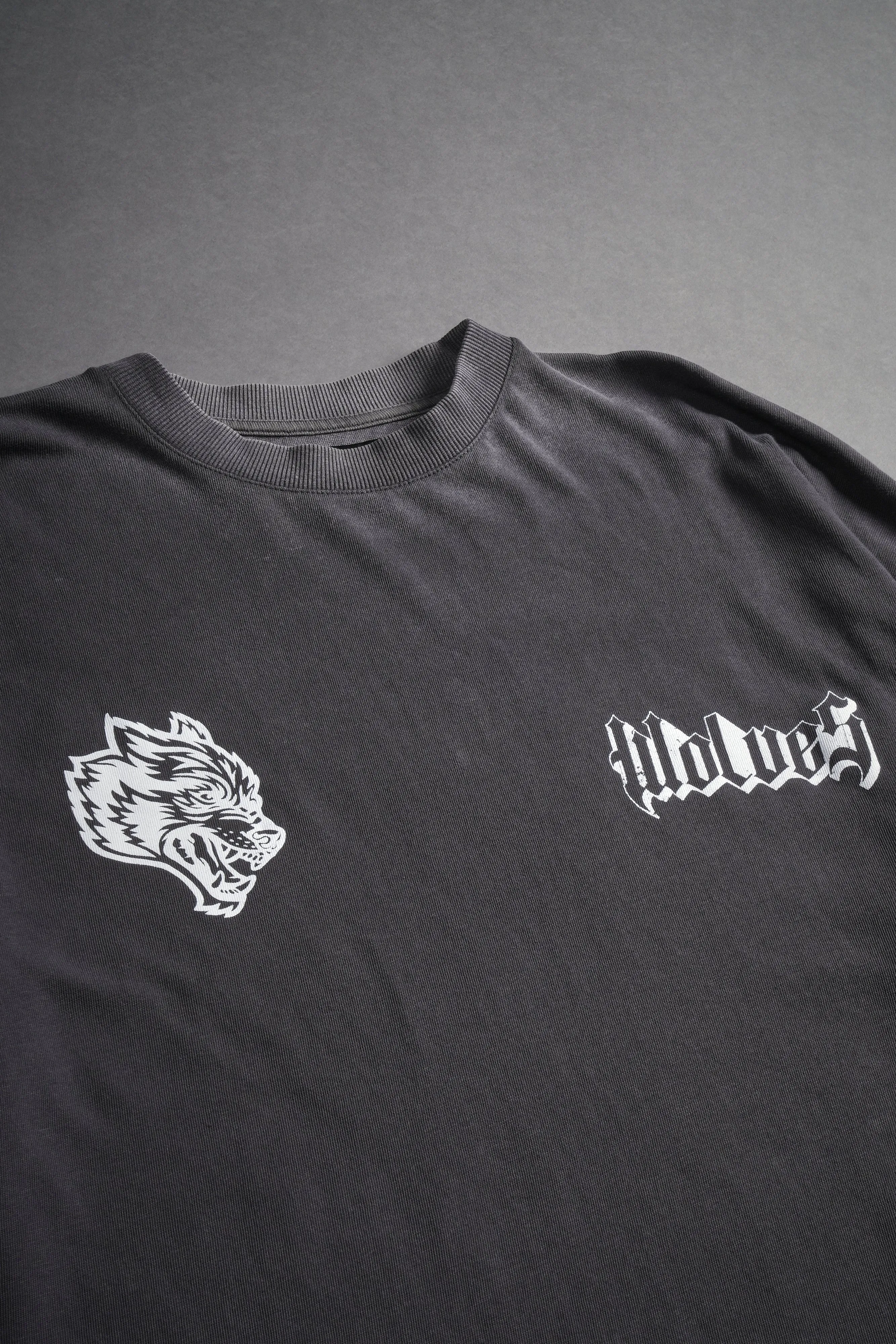 Falling "Premium" Oversized Tee in Wolf Gray