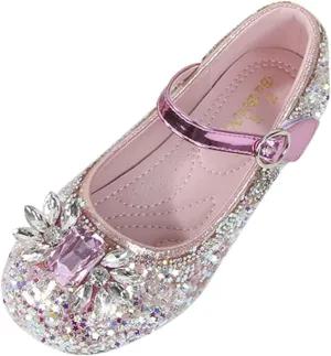 Fashion Autumn Toddler and Girls Casual Shoes Dance Shoes Round Toe Buckle Dress Shoes Water Shoes Girls