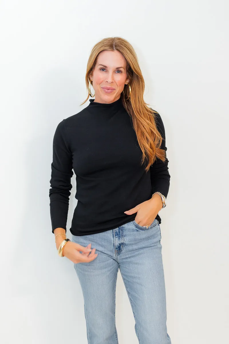 Final Sale Fiona Fitted High Neck Sweater