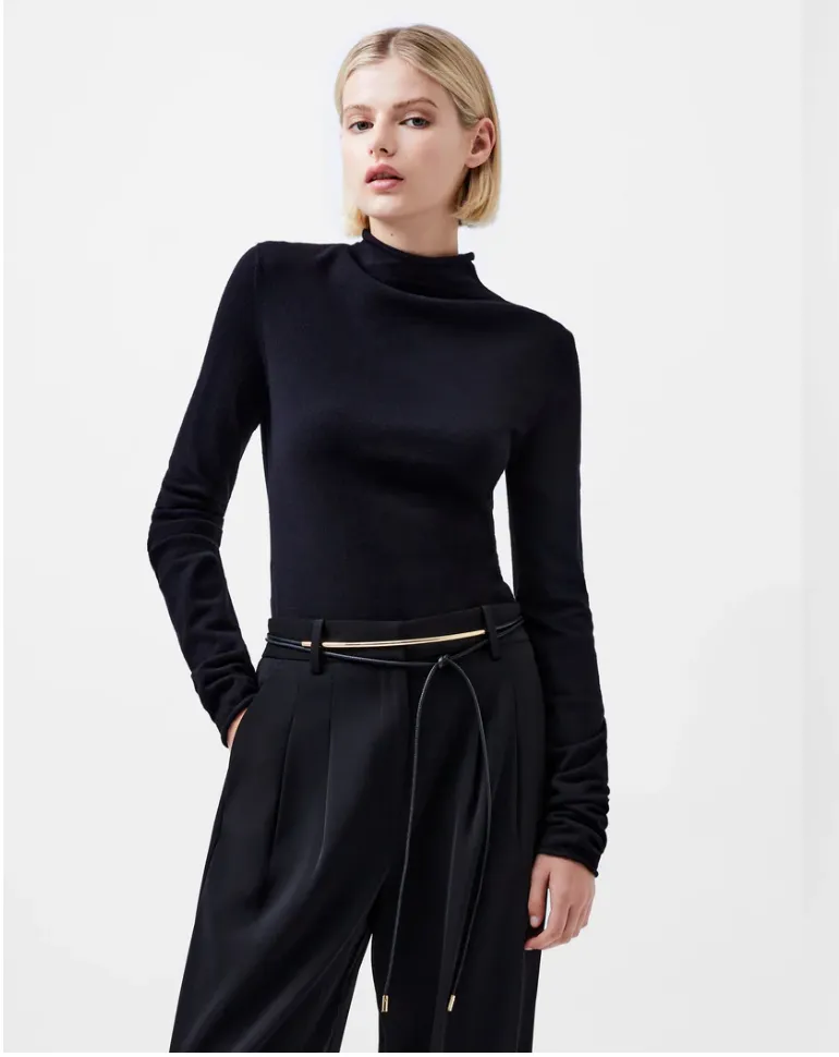 Final Sale Fiona Fitted High Neck Sweater