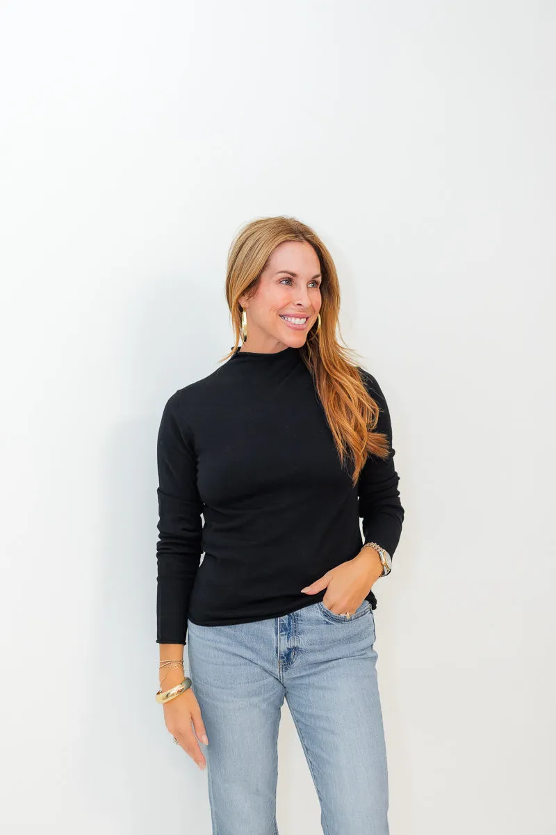 Final Sale Fiona Fitted High Neck Sweater