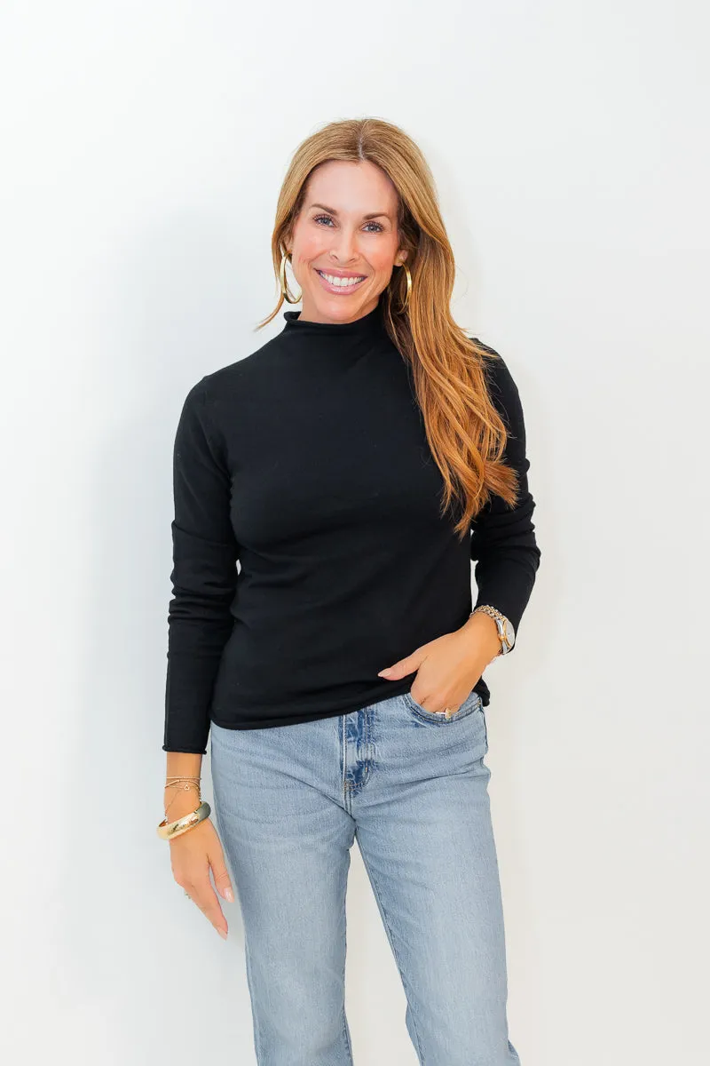 Final Sale Fiona Fitted High Neck Sweater