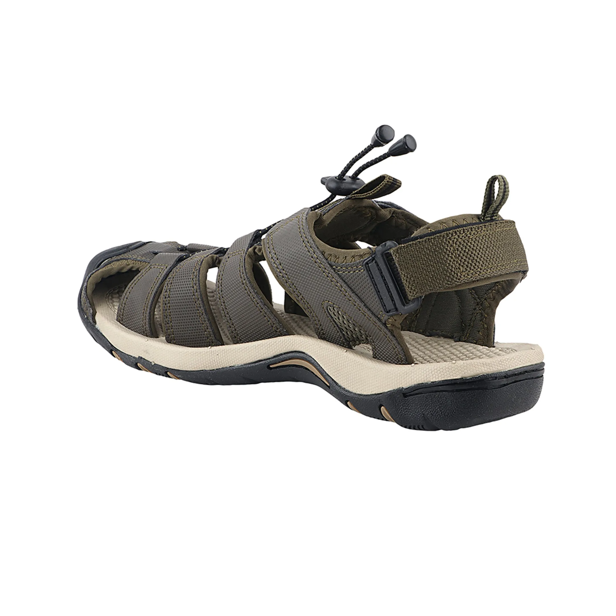 Fuel Soldier-08 Fisherman Sandals for Men (Olive-Beige)